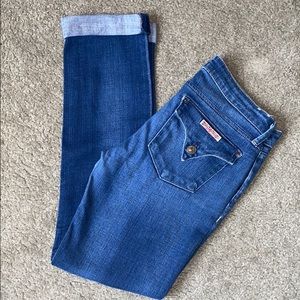 Hudson Jeans Bacara Straight Cuffed Jeans Sz 26